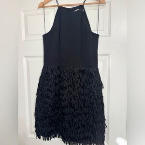 Aidan Mattox Fringe Cocktail Dress